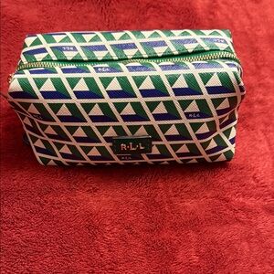 RLL Geometric Patterned Cosmetic Bag